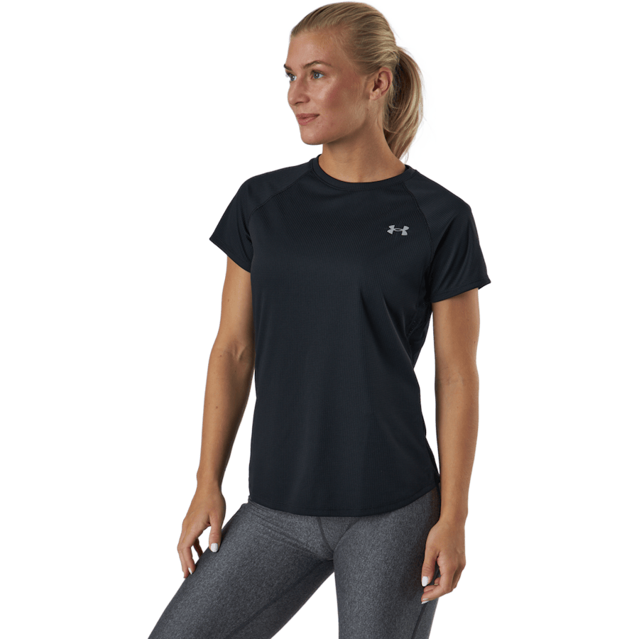 Ua Speed Stride Short Sleeve Black - Bild 2