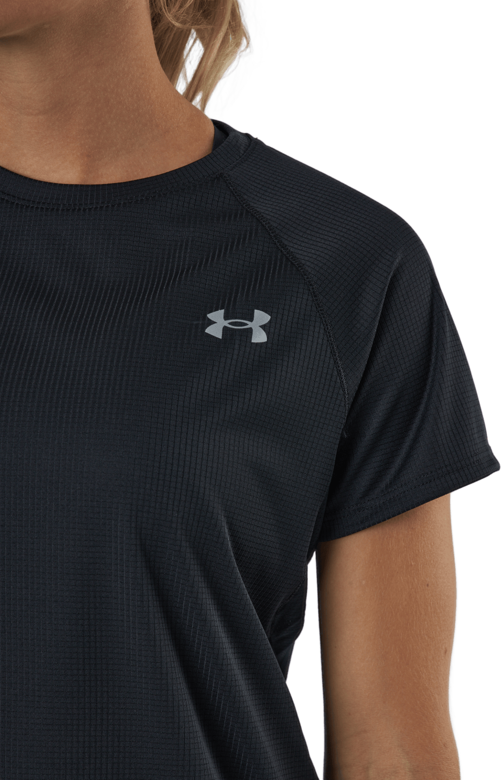 Ua Speed Stride Short Sleeve Black - Bild 4