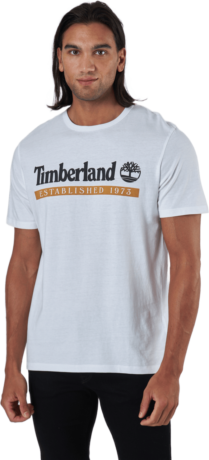 Ss Estab 1973 Tee Whte/wheat, Male, Apparels, T-shirt, White, XL