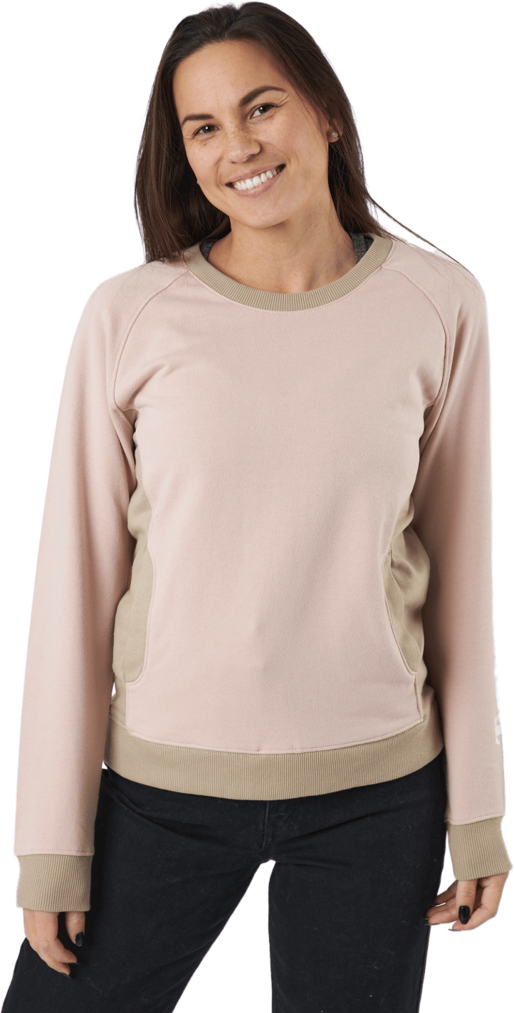 Linear Logo Sleeve Crew Cameo Rose