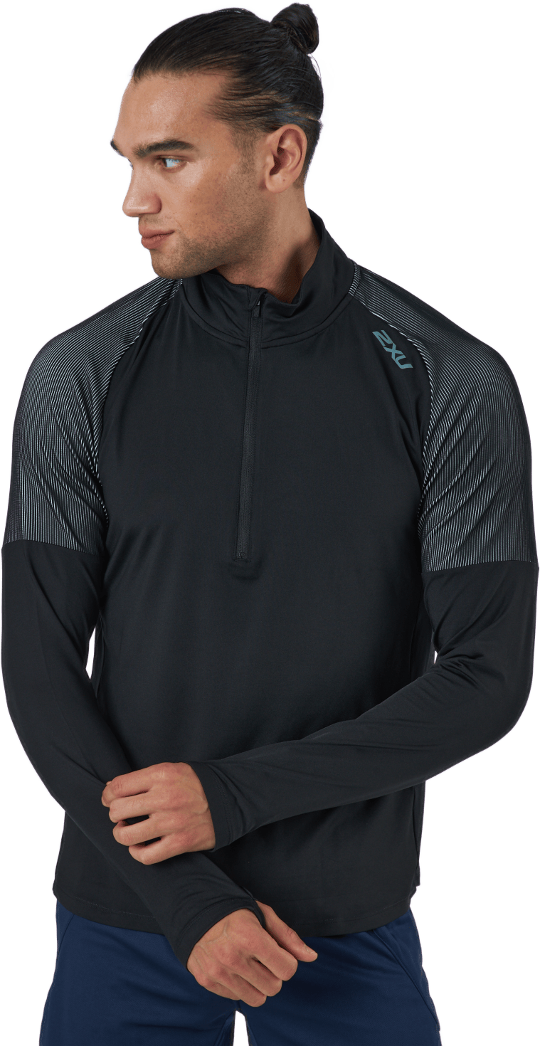 Light Speed 1/2 Zip Black/silver Reflective - Bild 2