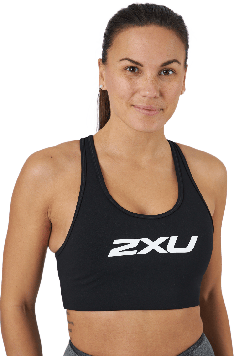 Motion Racerback Crop Black/white