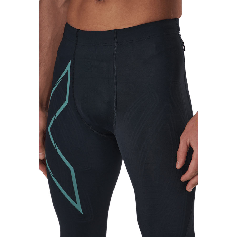 Light Speed Compression Tight Black/silver Sage Reflective - Bild 4
