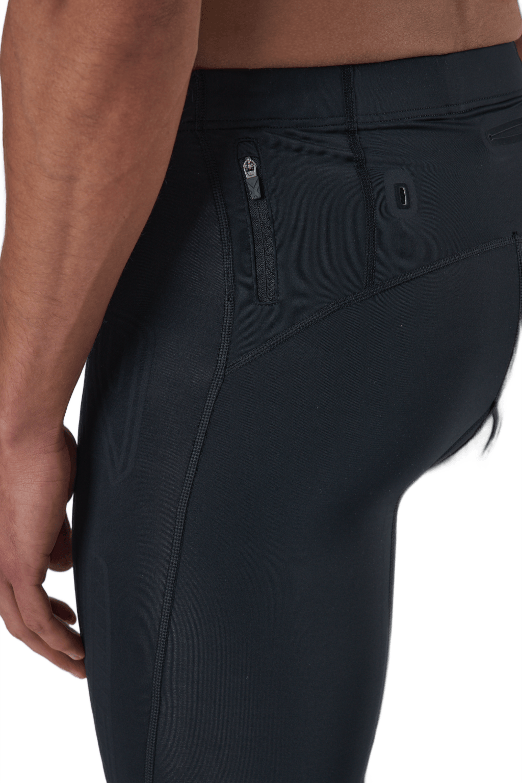 Light Speed Compression Tight Black/silver Sage Reflective - Bild 6