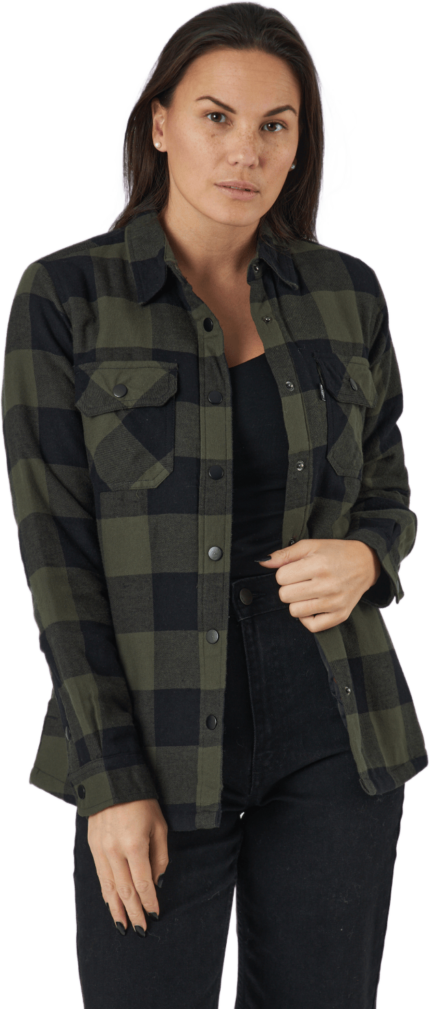 Dina Shirt Dark Olive, Female, Apparels, Shirts, Multi color, XL