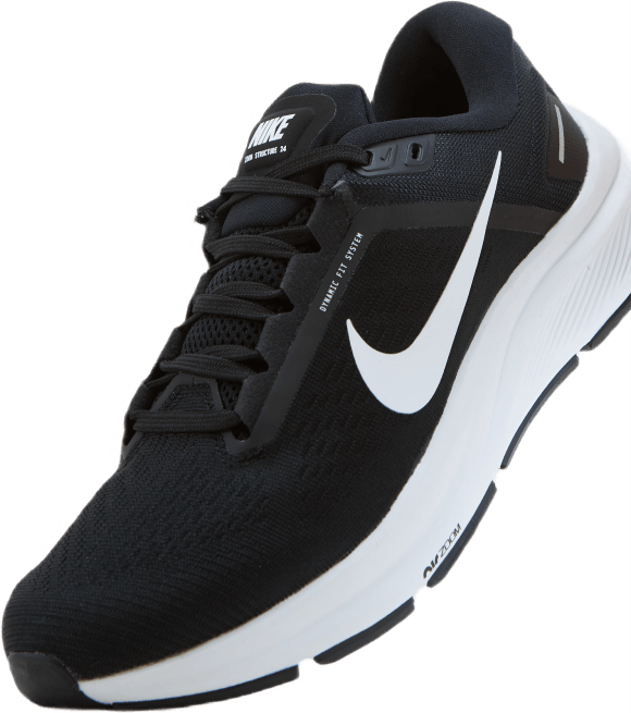 Air Zoom Structure 24 Men's Road Running Shoes BLACK/WHITE