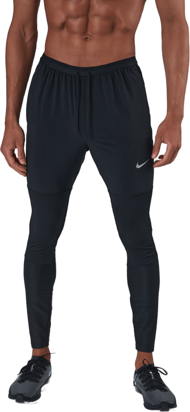 Dri-fit Phenom Run Division Me Black/black/reflective Silv, Male, Apparels, Pants, Running, Black, S