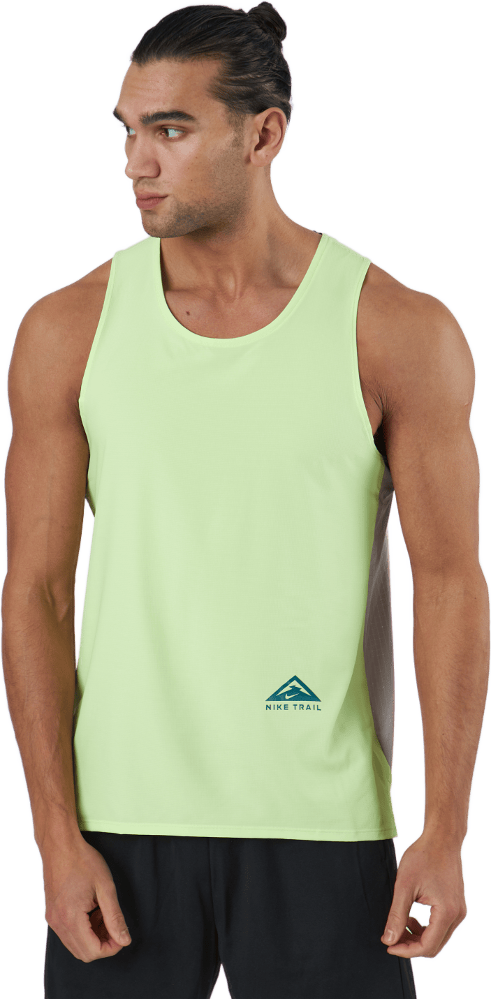 Dri-fit Rise 365 Men's Trail R College Grey/reflective Silv, Male, Apparels, Tops, Running, Green, L