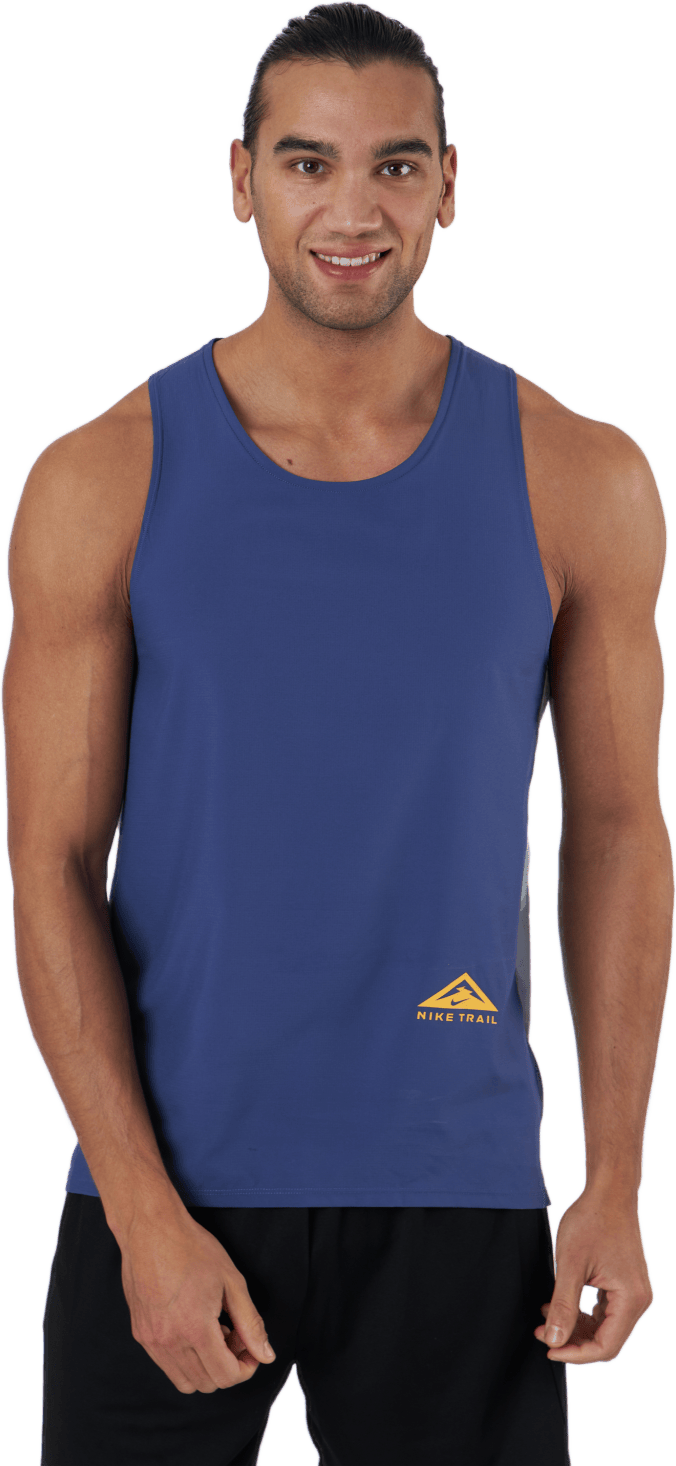 Dri-fit Rise 365 Men's Trail R Ghost/dk Purple Dust/reflectiv, Male, Apparels, Tops, Running, Blue, M