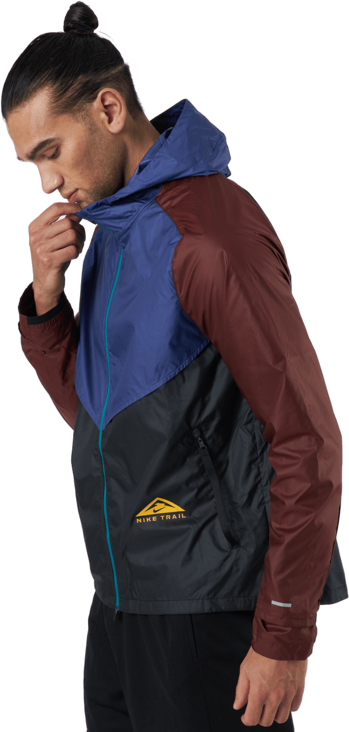 Windrunner Men's Trail Running Dk Purple Dust/black/universit, Male, Apparels, jackets, Running, Multi color, L