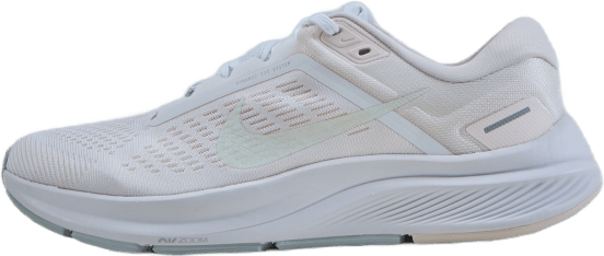 Air Zoom Structure 24 Women's  White/barely Green-light Soft, Female, Schoenen, Hardloopschoenen, Rennen, Wit, EU 36,5