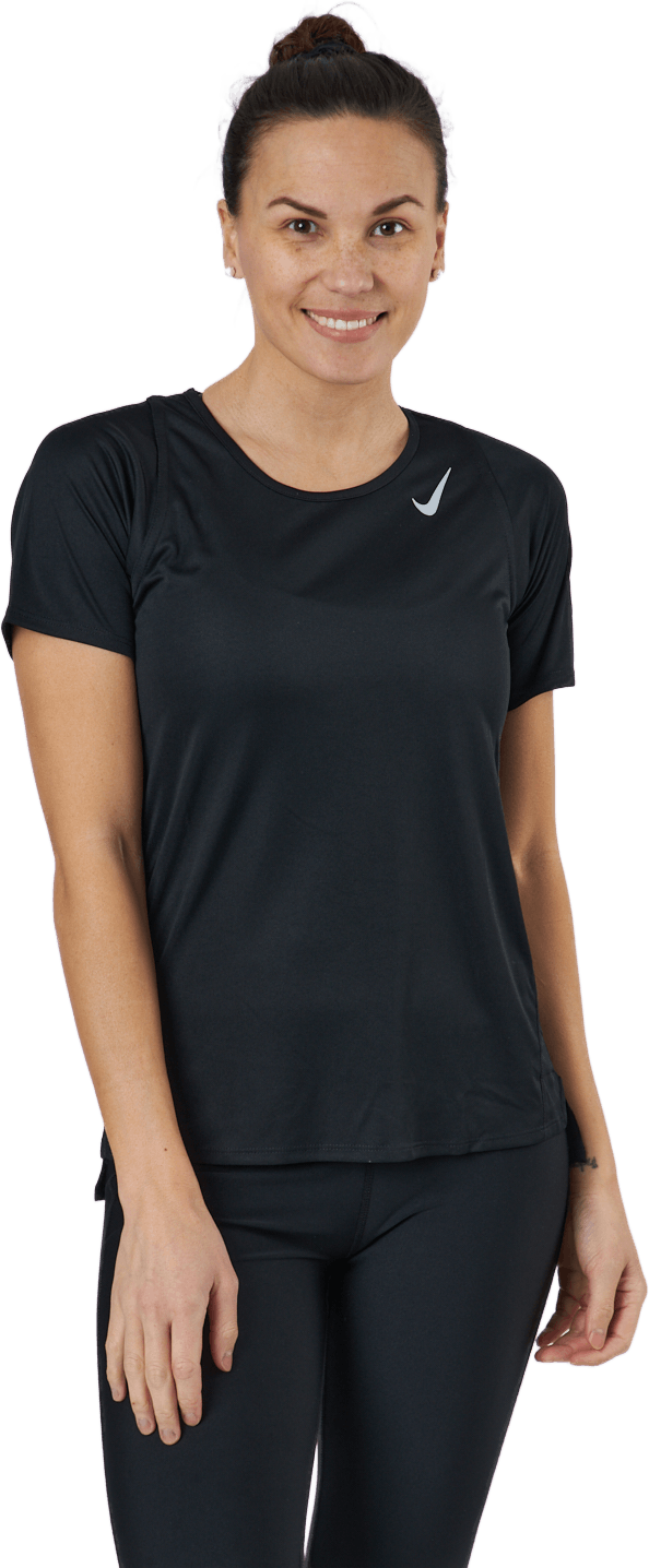 Dri-FIT Race Women’s Short-Sleeve Running Top BLACK/REFLECTIVE SILV