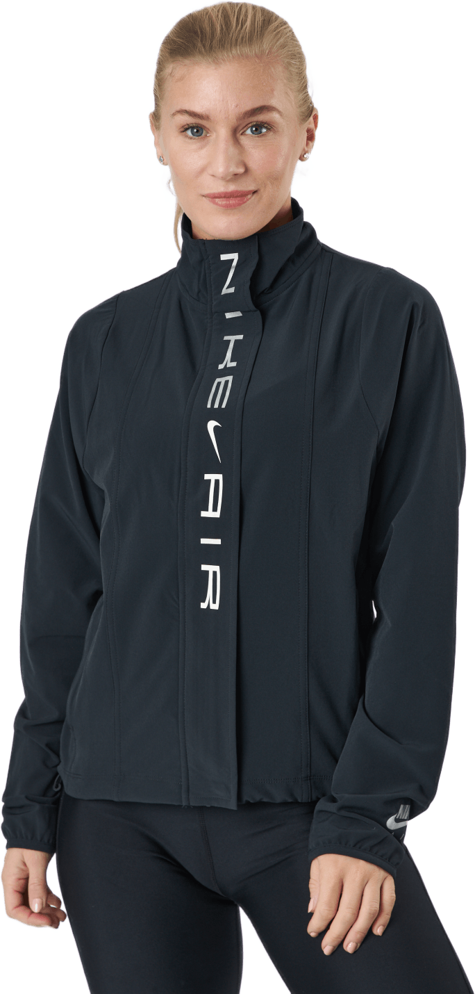 Air Dri-fit Women's Running Ja Black/white/reflective Silv, Female, Apparels, jackets, Running, Black, S