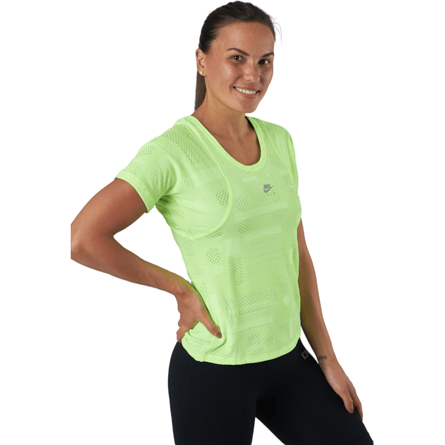 Air Dri-fit Women's Short-slee Volt/reflective Silv - Bild 2