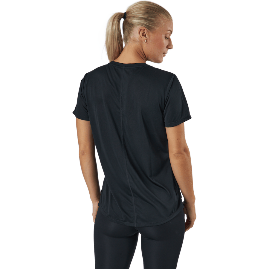 Dri-FIT One Women's Standard Fit Short-Sleeve Top BLACK/WHITE - Bild 3