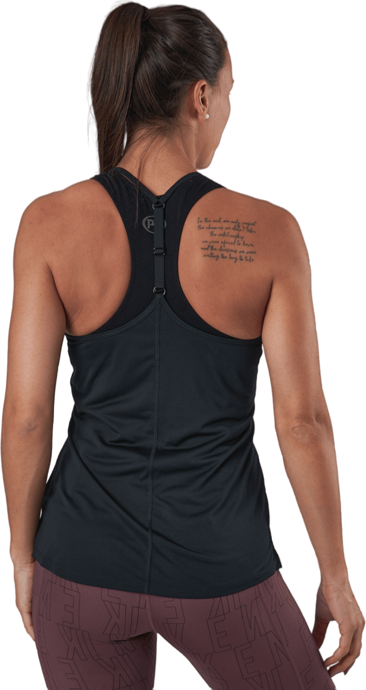 Dri-FIT One Elastika Women's Standard Fit Tank BLACK/WHITE - Bild 3