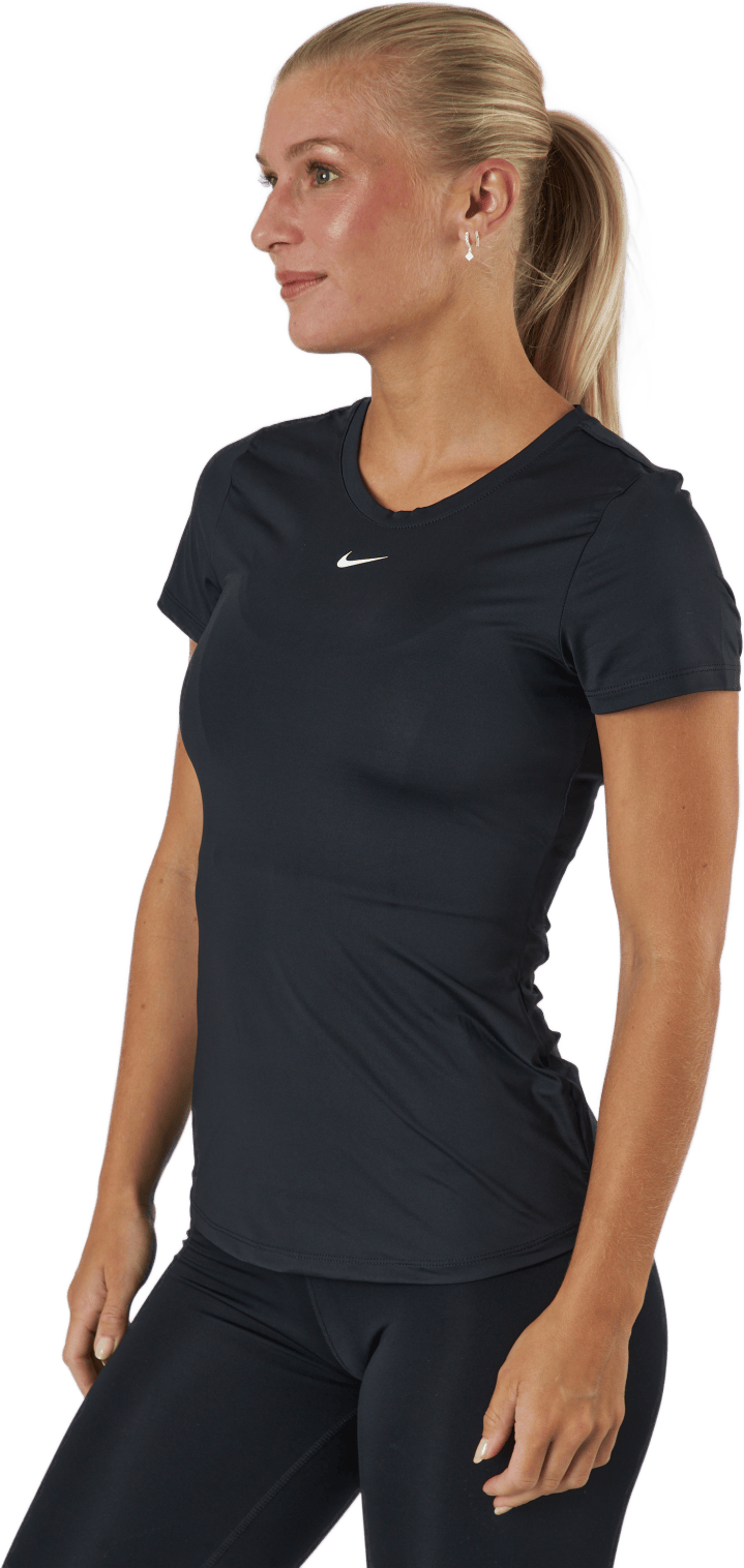 Dri-FIT One Women's Slim Fit Short-Sleeve Top BLACK/WHITE - Bild 2