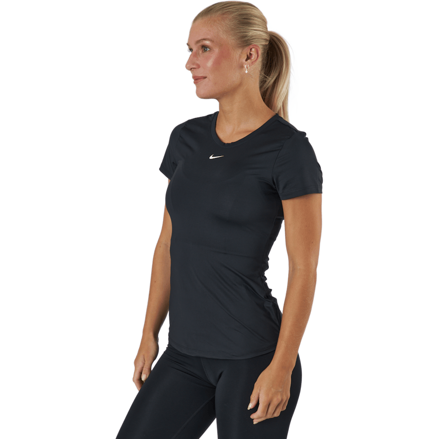 Dri-FIT One Women's Slim Fit Short-Sleeve Top BLACK/WHITE - Bild 2