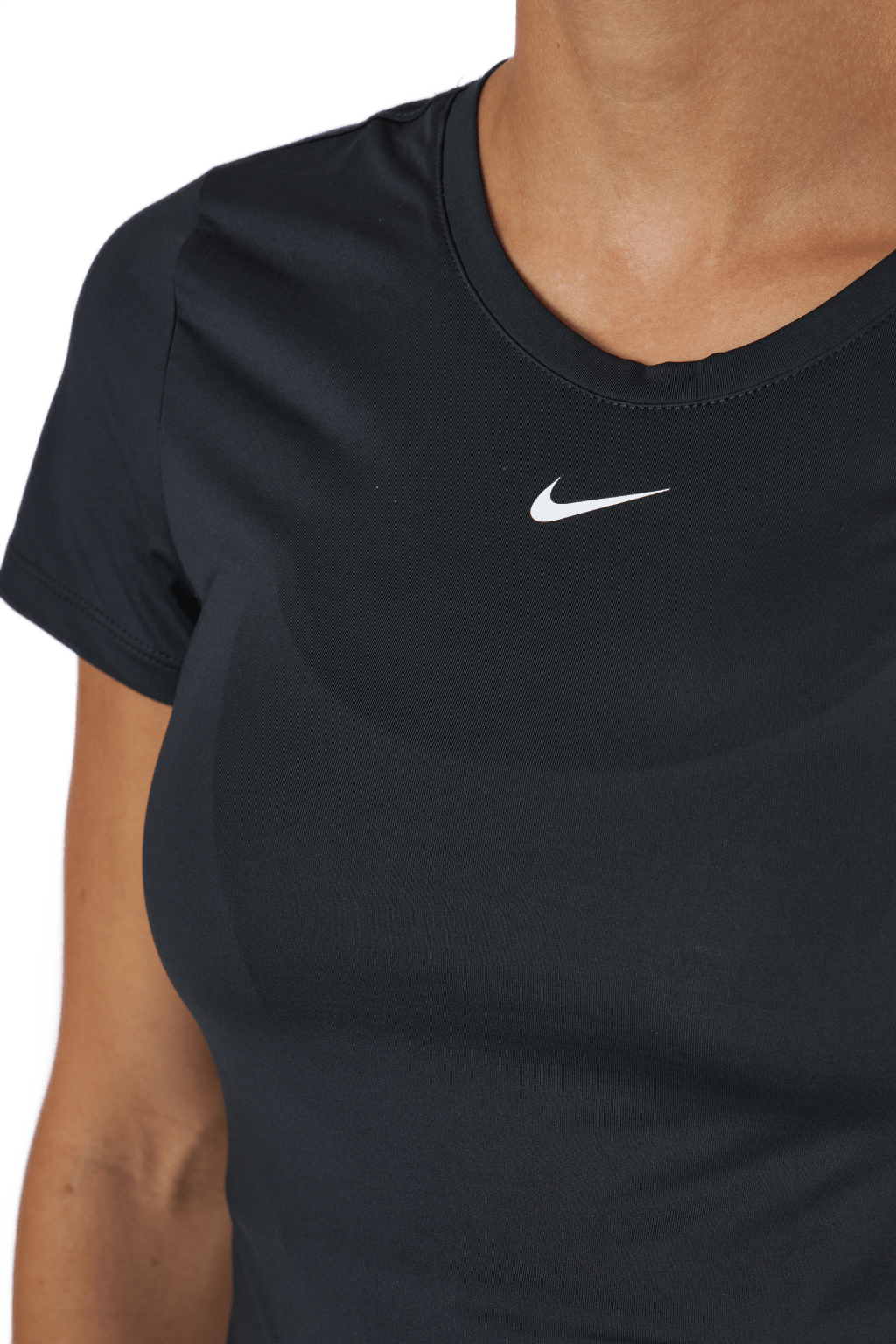 Dri-FIT One Women's Slim Fit Short-Sleeve Top BLACK/WHITE - Bild 4