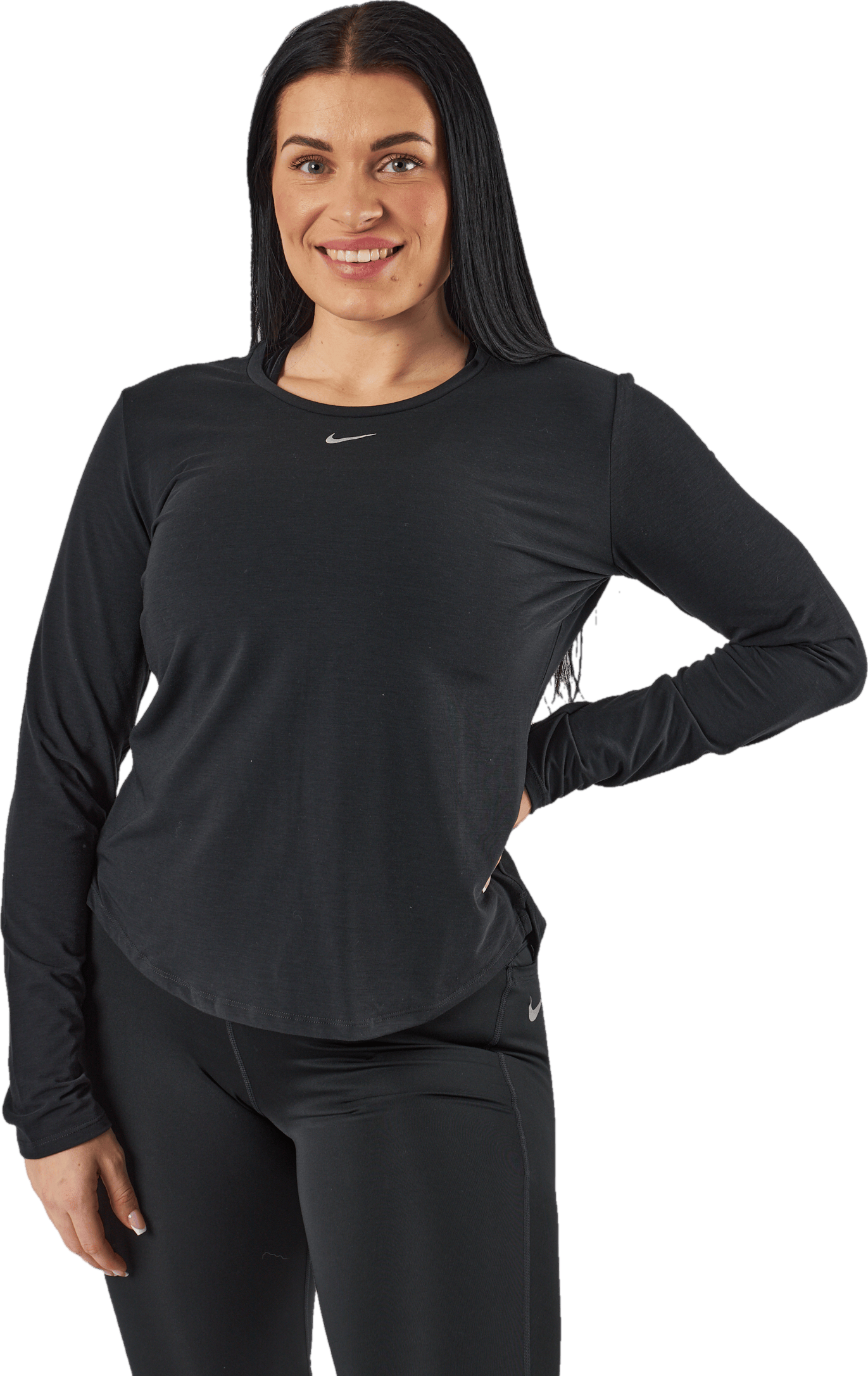 Dri-FIT One Luxe Women's Standard Fit Long-Sleeve Top BLACK/REFLECTIVE SILV - Bild 2