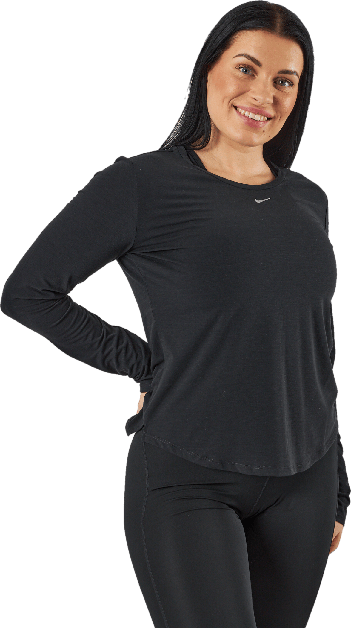 Dri-FIT One Luxe Women's Standard Fit Long-Sleeve Top BLACK/REFLECTIVE SILV - Bild 3
