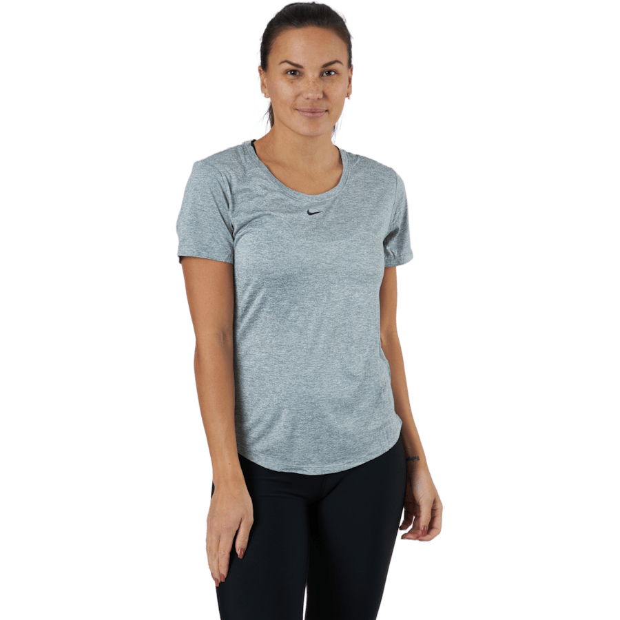 Dri-FIT One Women’s Standard Fit Short-Sleeve Top PARTICLE GREY/HTR/BLACK