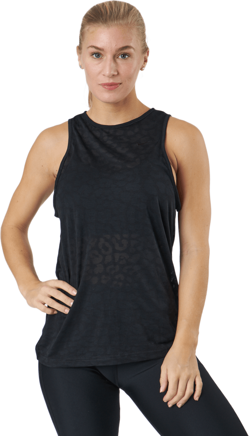 Pro Dri-fit Women’s Printed Ta Black/clear, Female, Apparels, Tops, Workout, Black, L