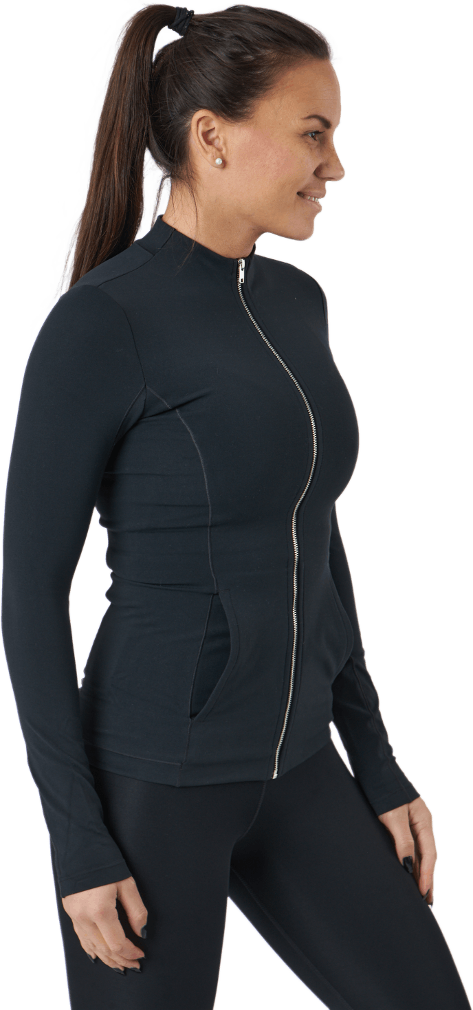 Yoga Luxe Dri-fit Women's Full Black/dk Smoke Grey, Female, Kleding, Overhemden, Yoga, Zwart, L