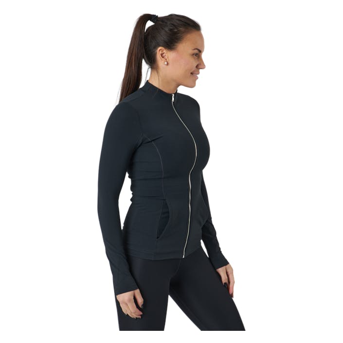 Yoga Luxe Dri-fit Women's Full Black/dk Smoke Grey, Female, Vêtements, Chemises, Yoga, Noir, XS