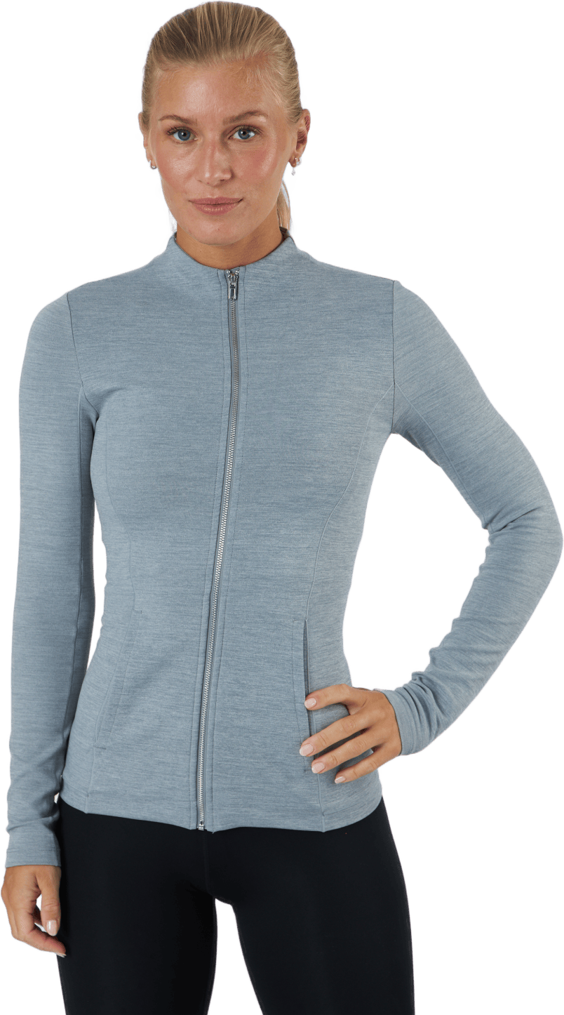 Yoga Luxe Dri-fit Women's Full Particle Grey/htr/platinum Tin, Female, Apparels, base layers, Yoga, Grey, L
