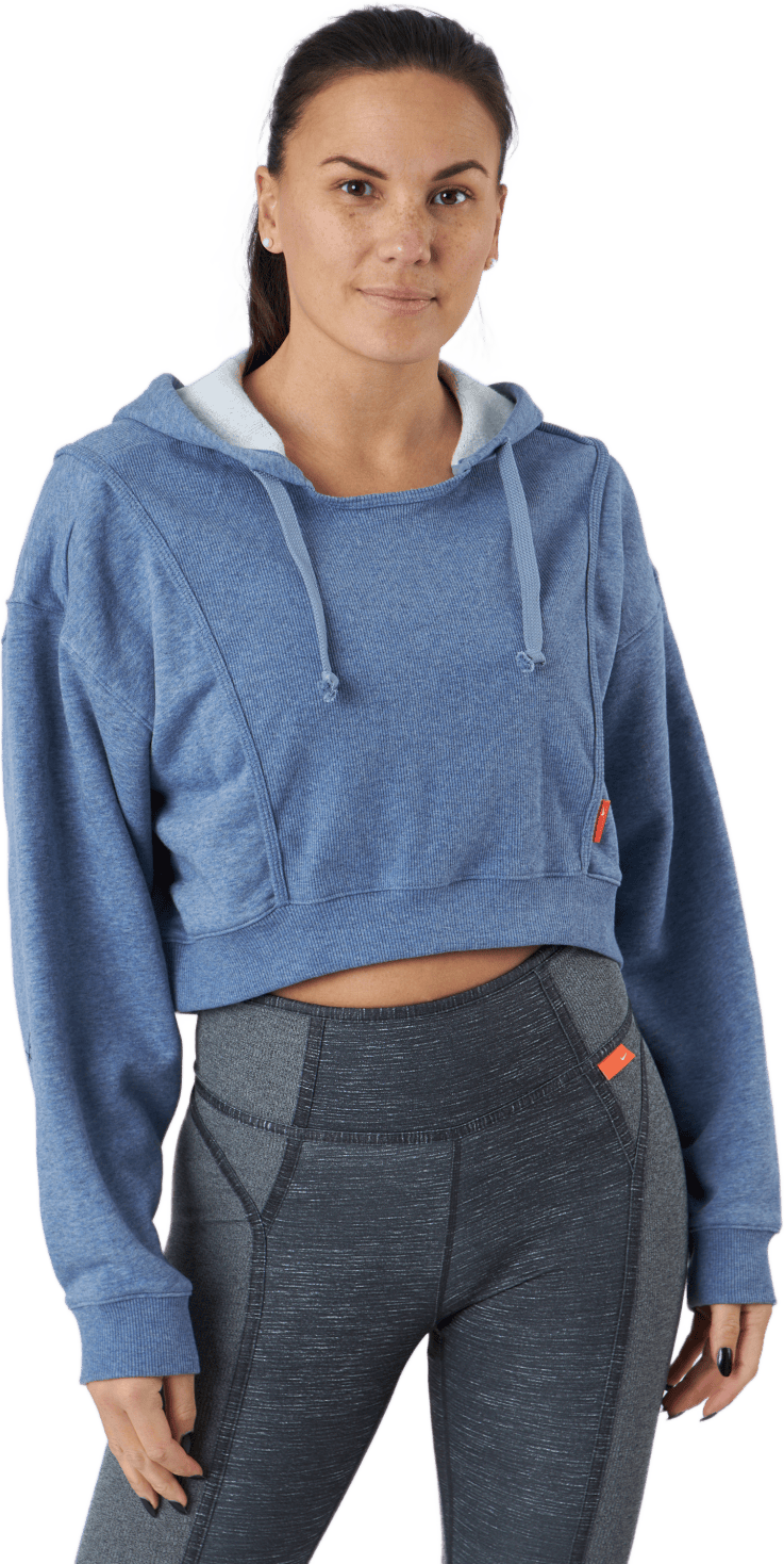 Dri-fit Women's Fleece Trainin Ashen Slate/htr, Female, Apparels, Shirts, Workout, Blue, L