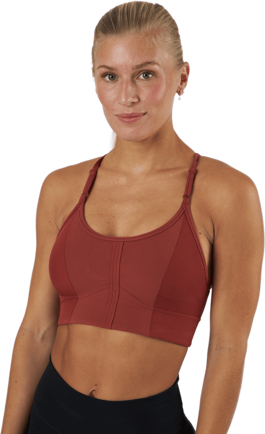Yoga Dri-fit Indy Women’s Ligh Redstone/dark Pony, Female, Vêtements, Soutien-gorge de sport, Yoga, Rouge, L