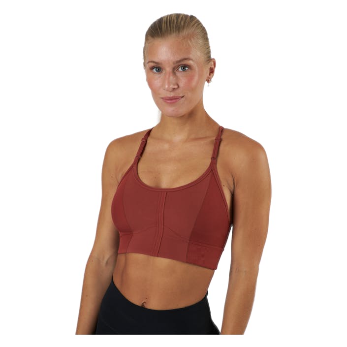 Yoga Dri-fit Indy Women’s Ligh Redstone/dark Pony, Female, Vêtements, Soutien-gorge de sport, Yoga, Rouge, L