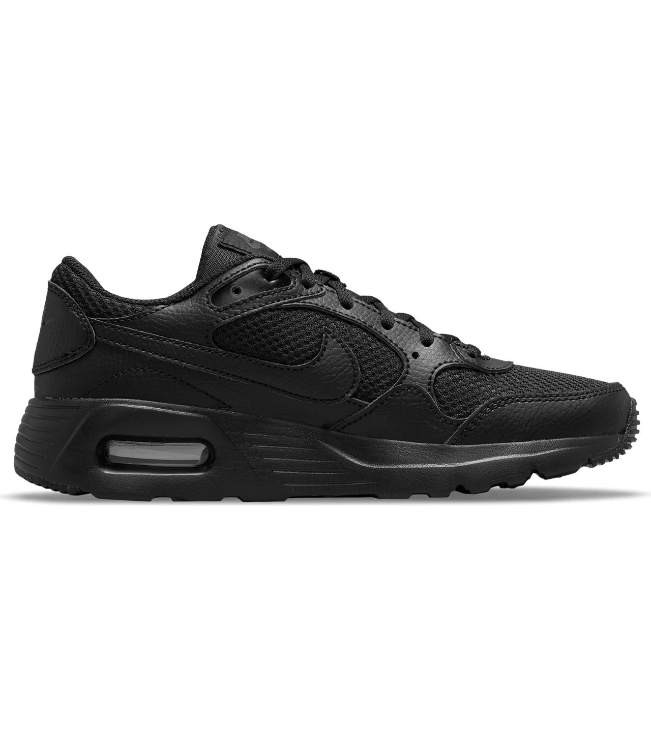 Air Max SC Big Kids' Shoe BLACK/BLACK-BLACK, Unisex, Buty, Buty do biegania, Bieganie, Czarny, EU 40