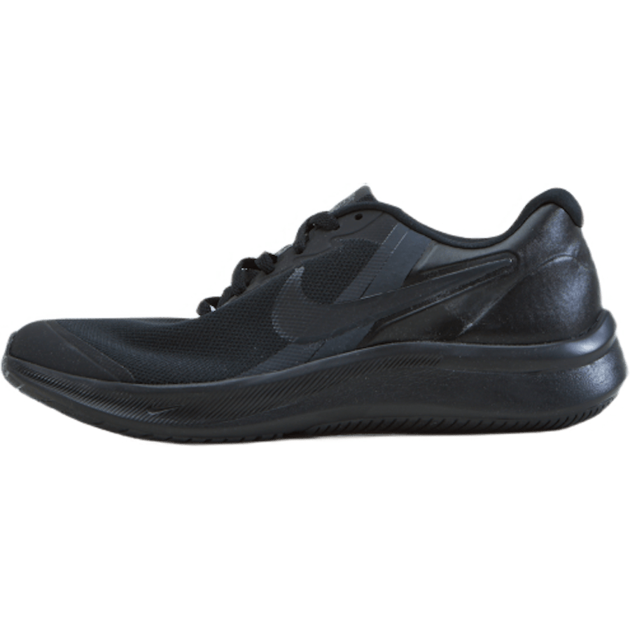 Star Runner 3 Big Kids’ Road Running Shoes BLACK/BLACK-DK SMOKE GREY