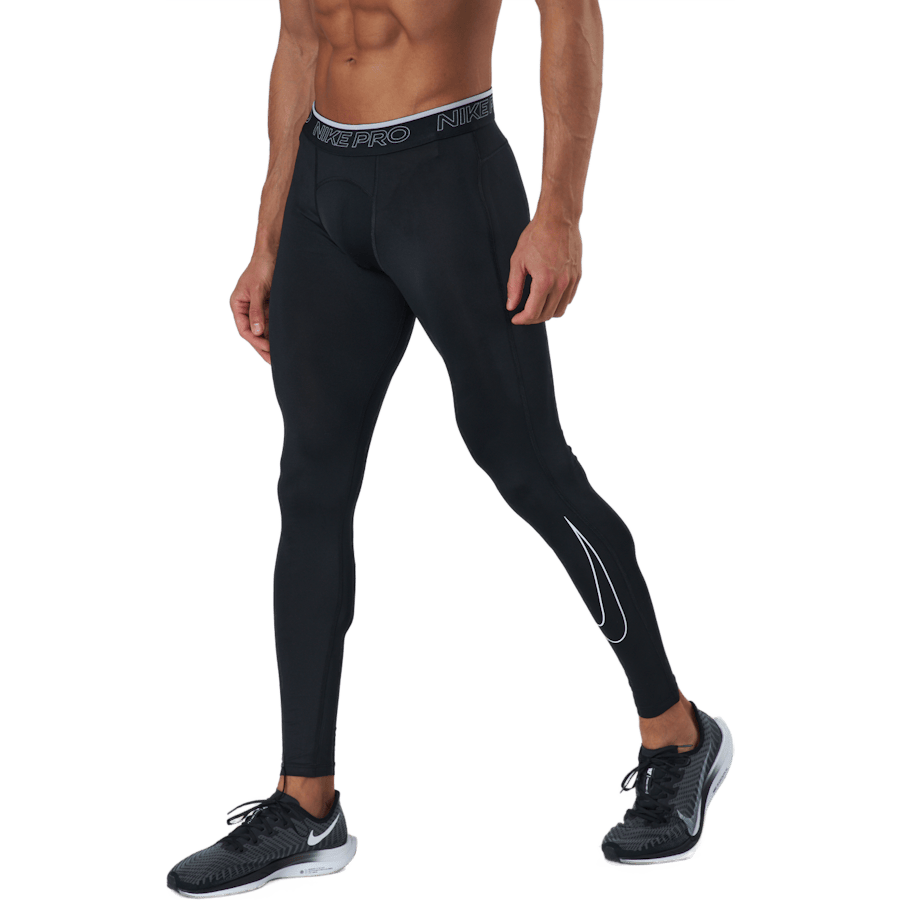 Nike Pro Dri-FIT Men's Tights BLACK/WHITE - Bild 2