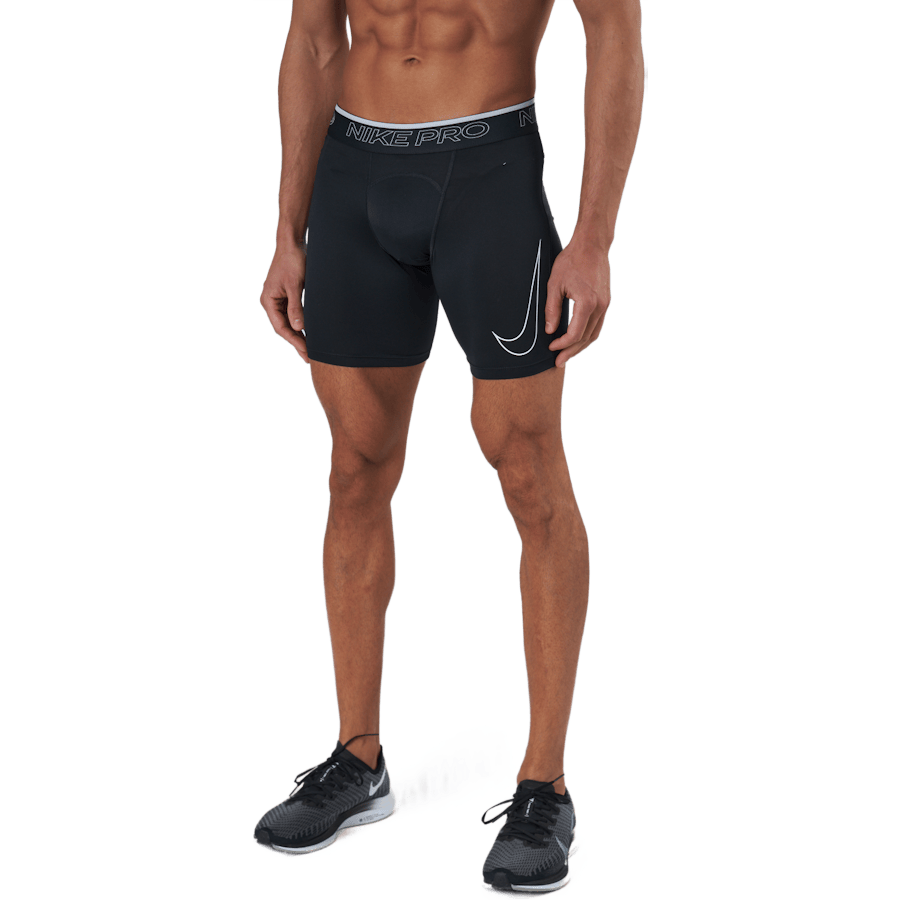 Nike Pro Dri-FIT Men's Shorts BLACK/WHITE - Bild 2