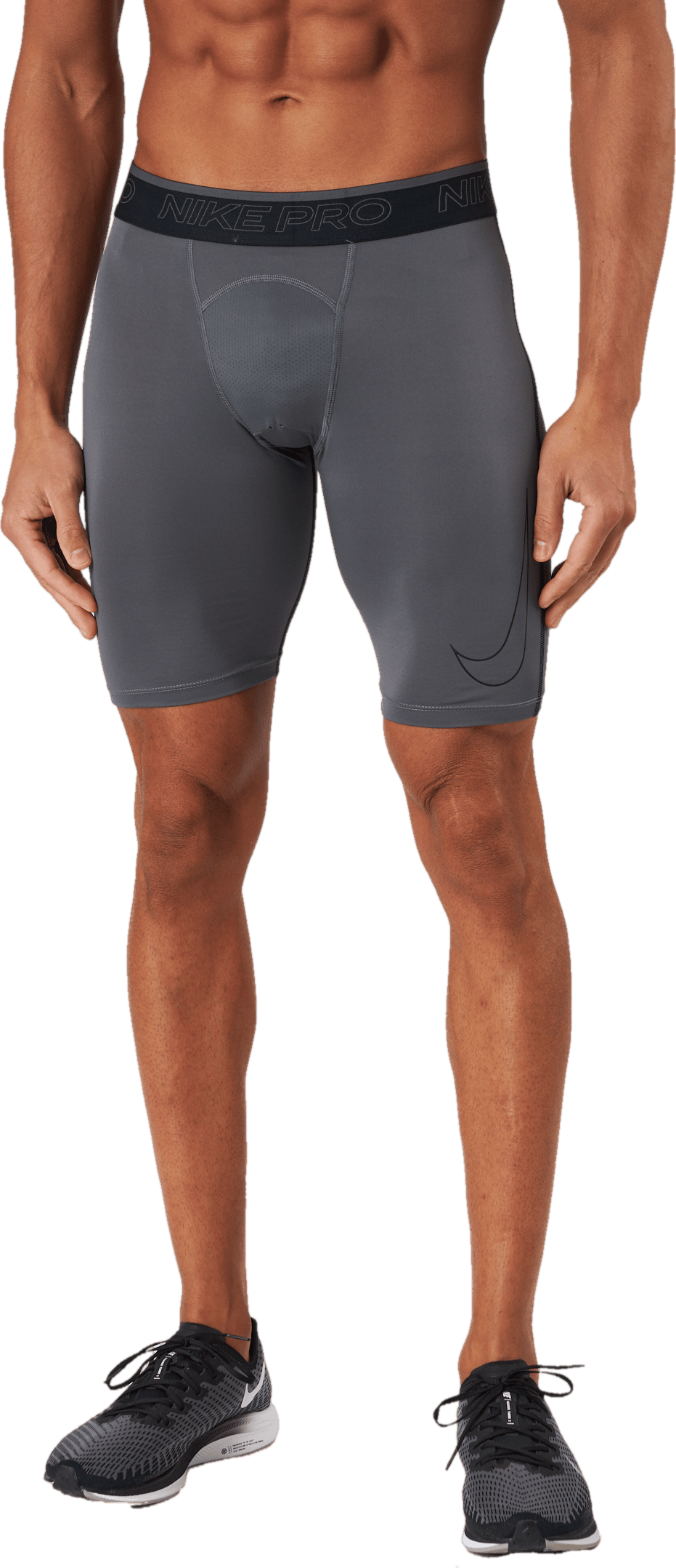 Nike Pro Dri-FIT Men's Long Shorts IRON GREY/BLACK/BLACK, Male, Kläder, Tights, Träning, Grå, XL