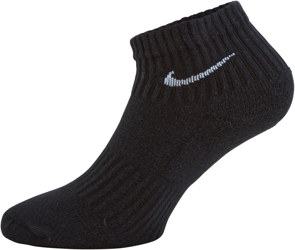 Everyday Cushioned Training Ankle Socks (6 Pairs) BLACK/WHITE, Unisex, Apparels, Socks, Black, XL