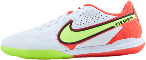 React Tiempo Legend 9 Pro Ic I White/volt-bright Crimson, Unisex, Scarpe, Scarpe da allenamento, Calcio, Bianca, EU 39