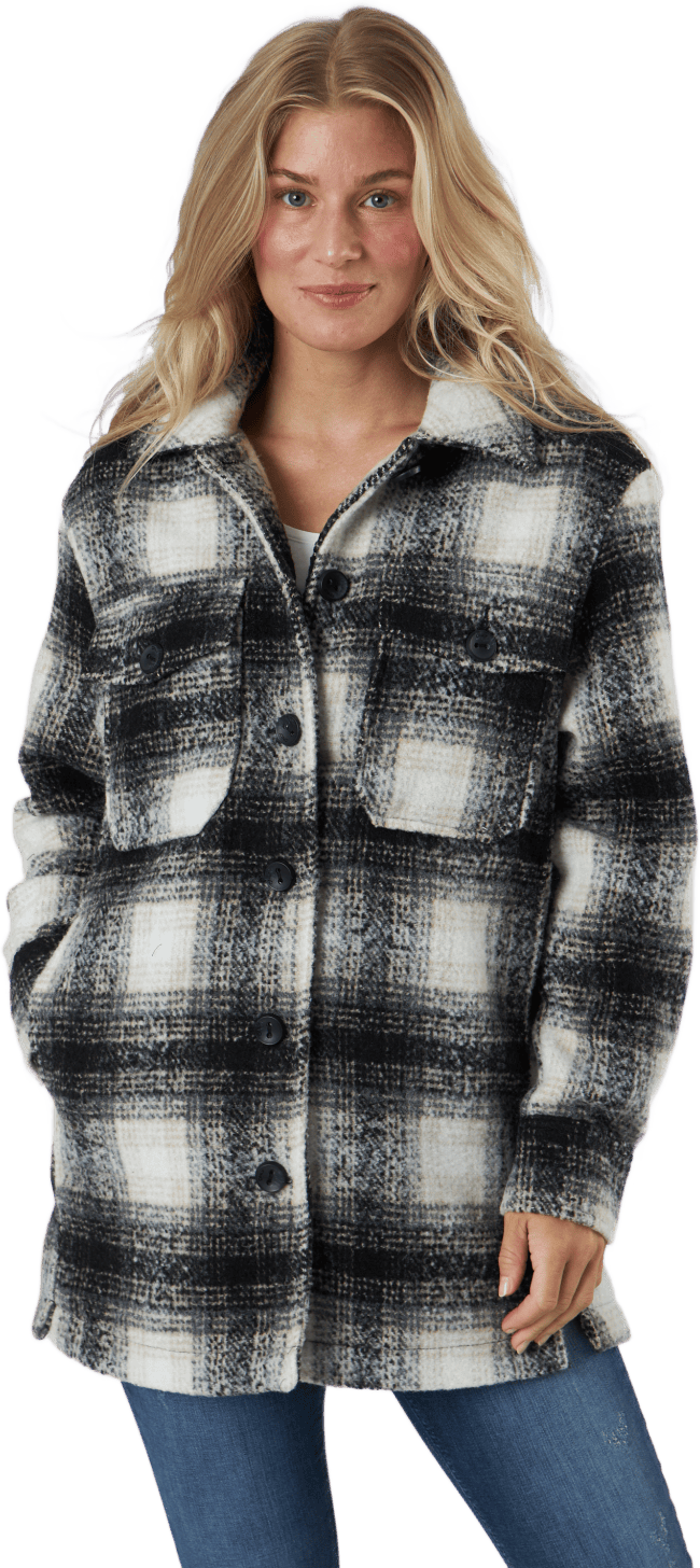 Onlallison Check Shacket Otw Pumice Stone, Female, Apparels, jackets, Multi color, S
