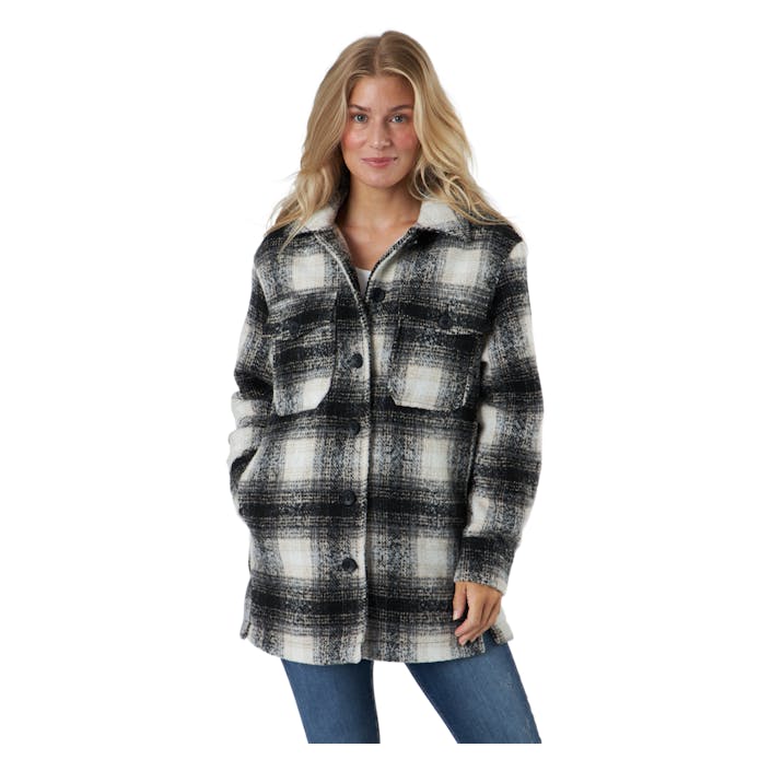 Onlallison Check Shacket Otw Pumice Stone, Female, Apparels, jackets, Multi color, S