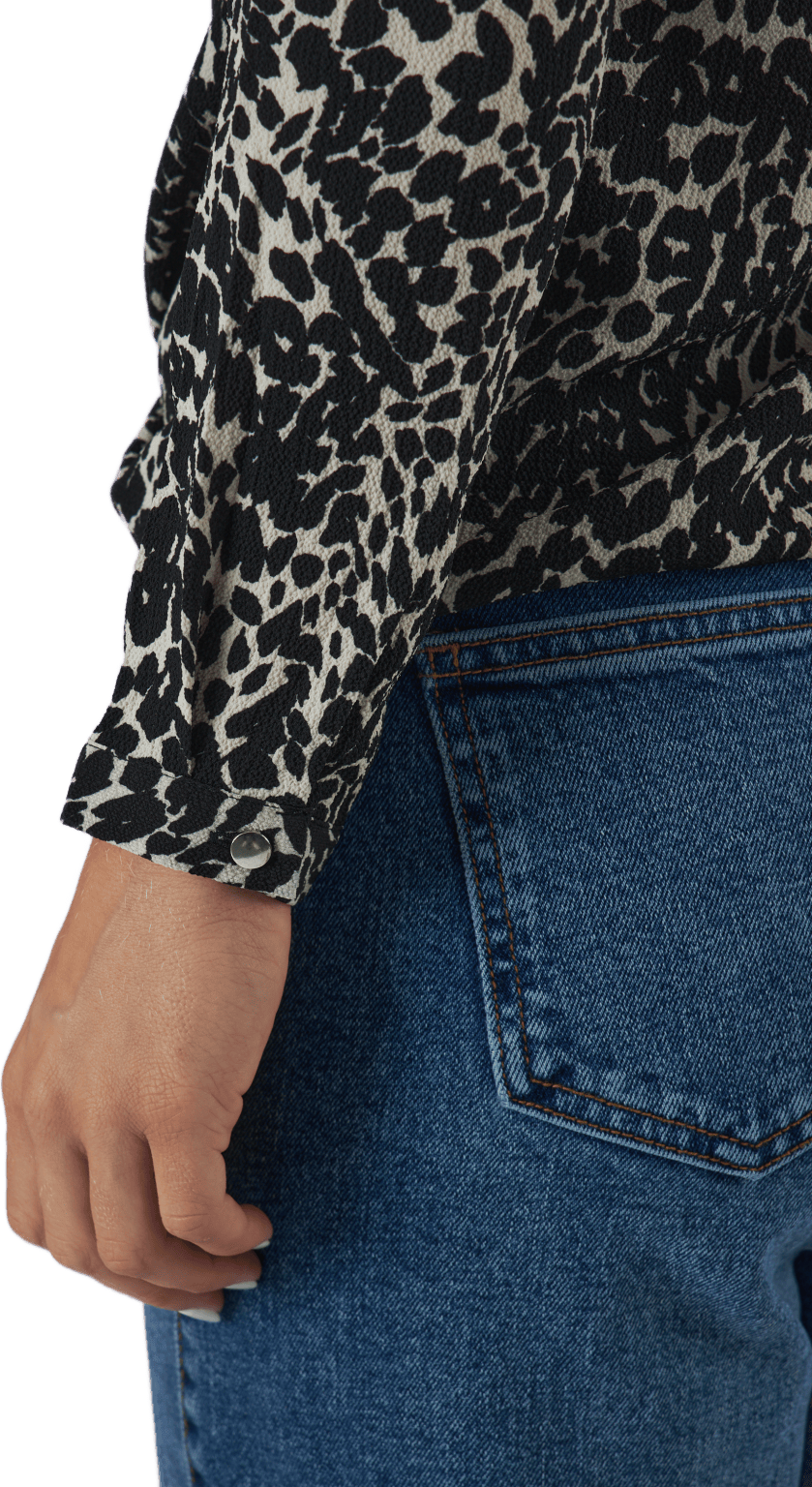 Onlnew Mallory  L/s Blouse Aop Whitecap Gray - Bild 5