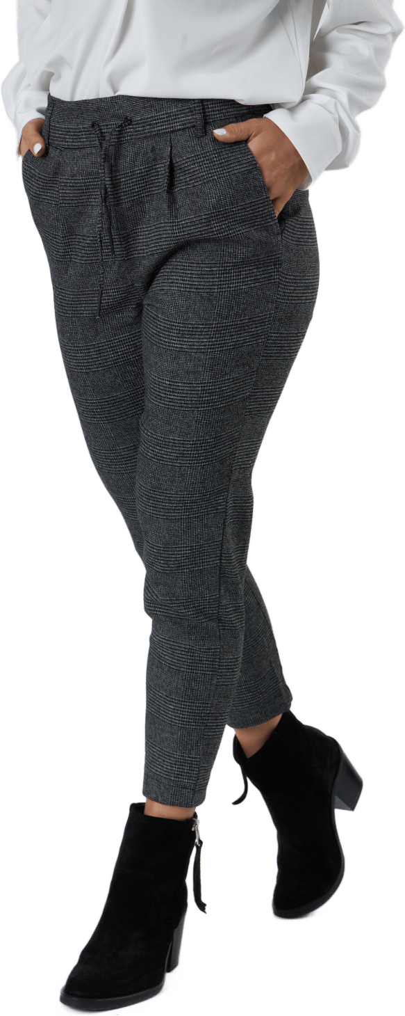 Onlpoptrash Soft Check Pant Black - Bild 2