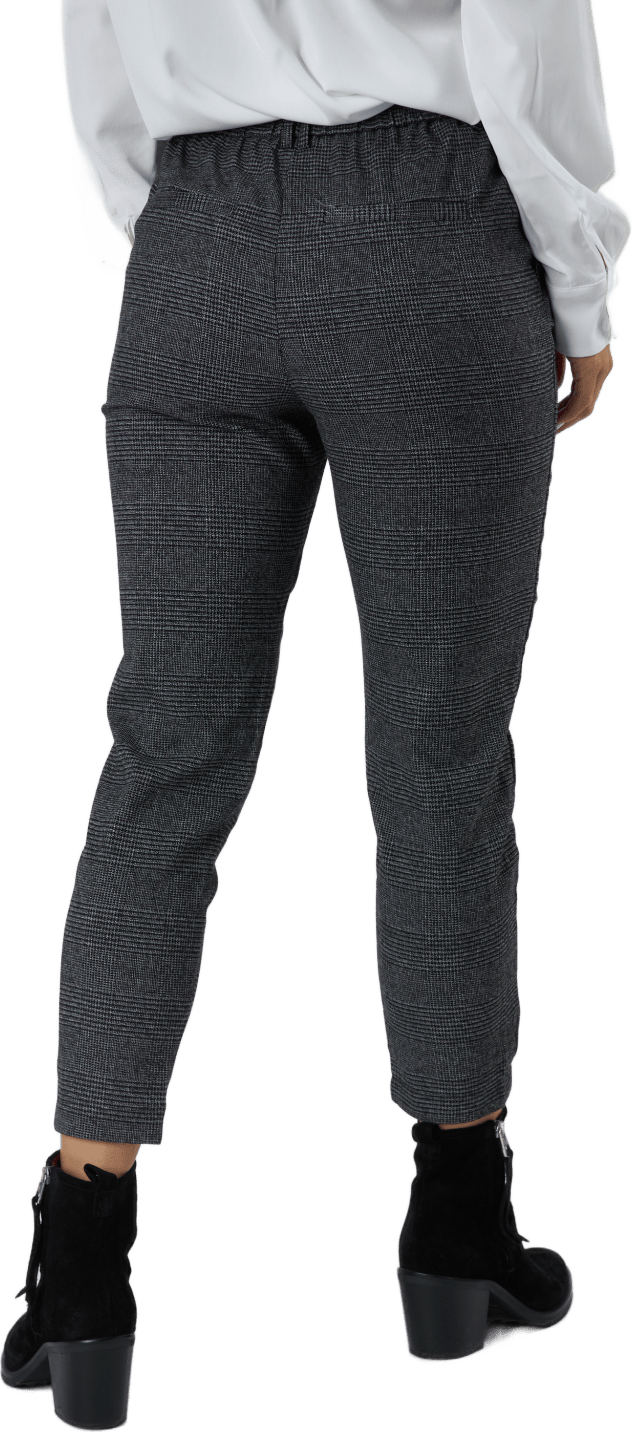 Onlpoptrash Soft Check Pant Black - Bild 3