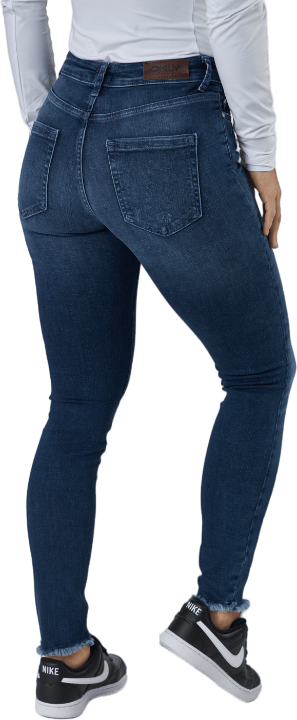 Onlblush Life Mid Sk Ank Raw R Dark Blue Denim - Bild 3