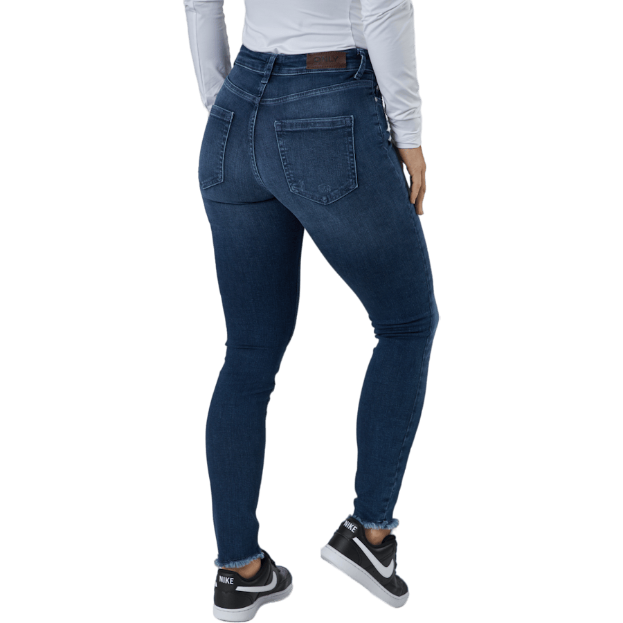 Onlblush Life Mid Sk Ank Raw R Dark Blue Denim - Bild 3