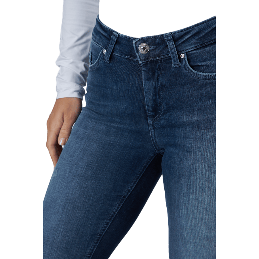 Onlblush Life Mid Sk Ank Raw R Dark Blue Denim - Bild 4