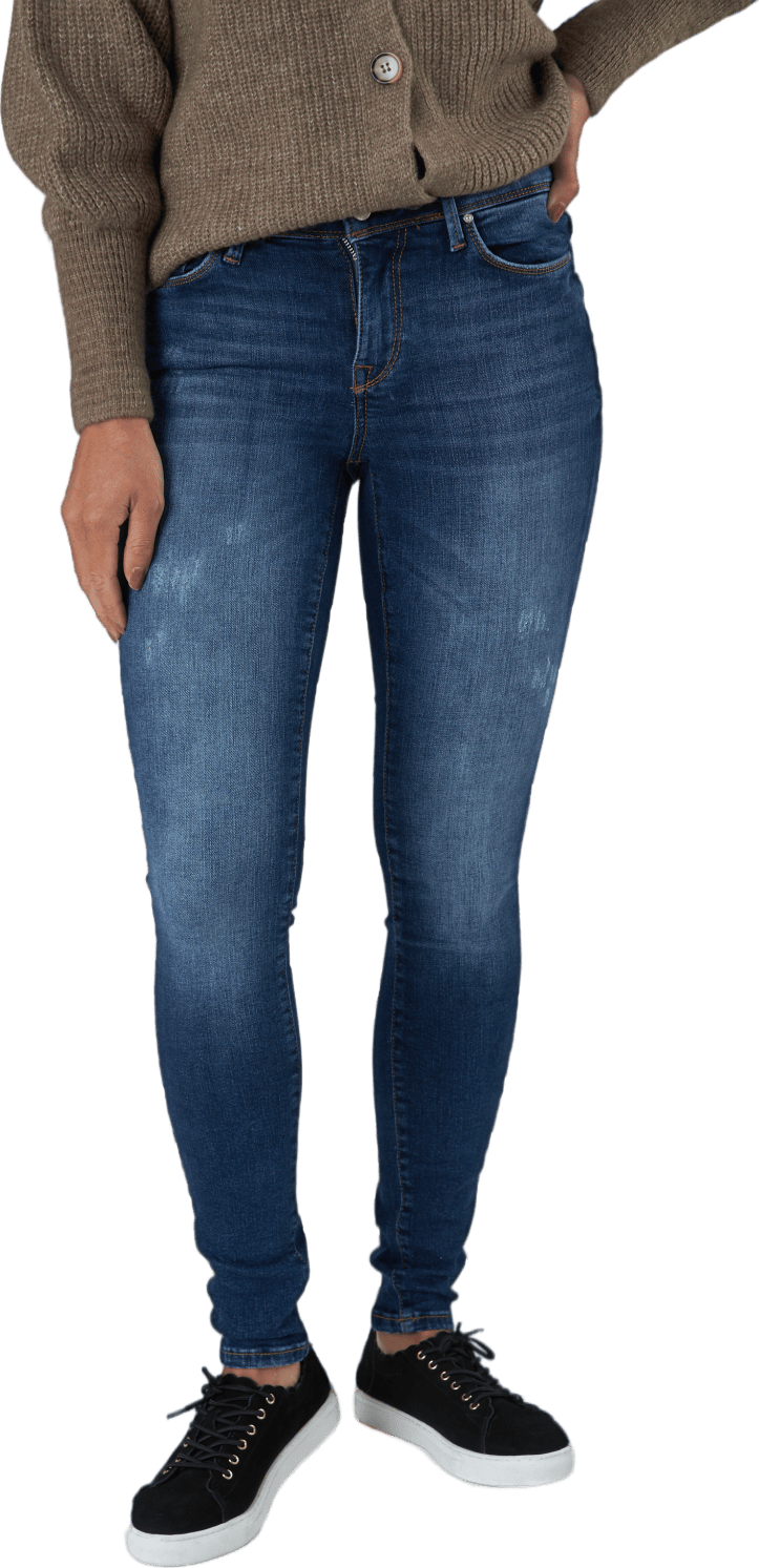 Onlshape Life Reg Sk Rea703 Dark Blue Denim, Female, Vêtements, Pantalon, Bleu, 25"/32"
