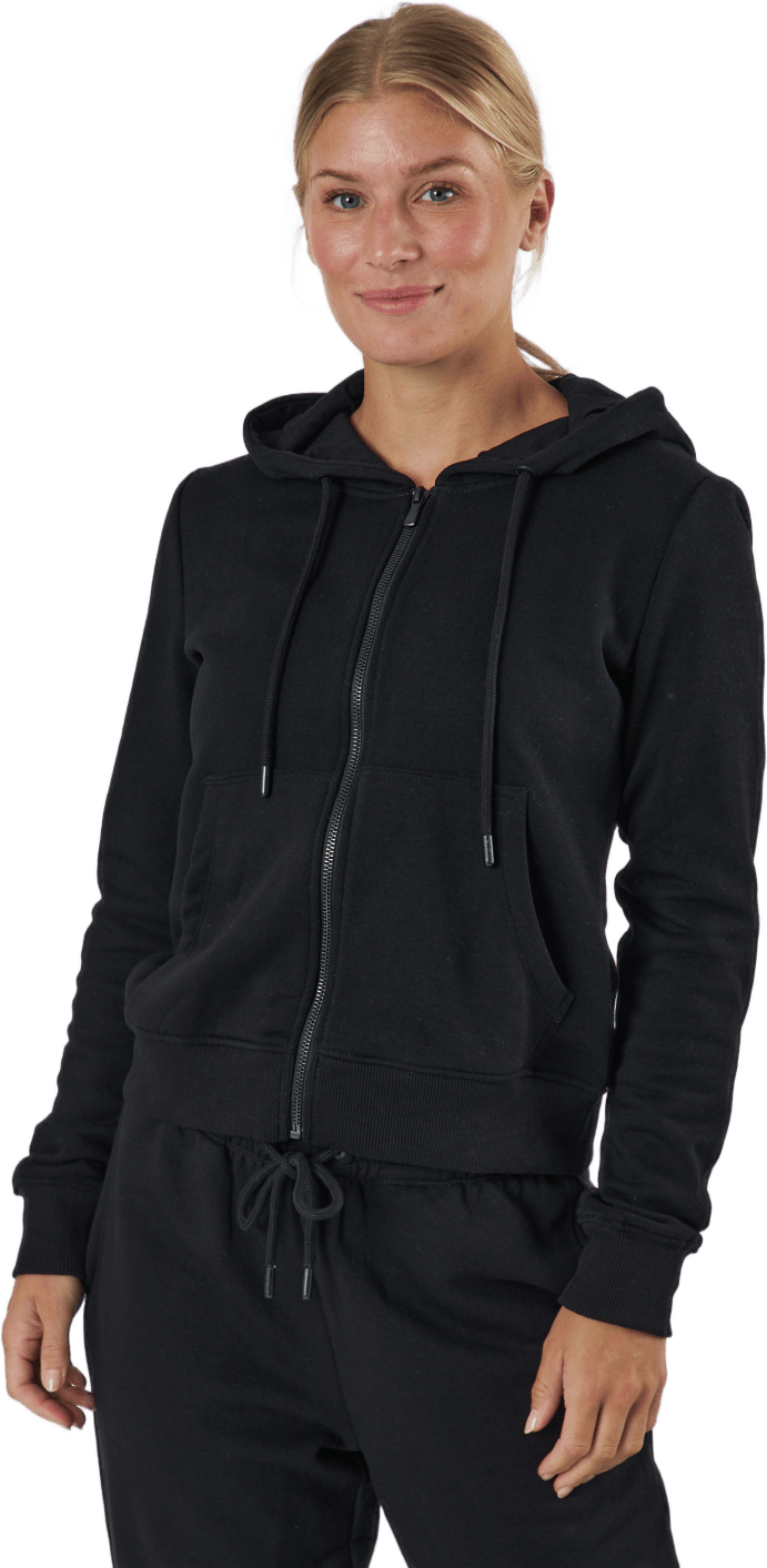 Onlfeel Life L/s Zip Hood Swt Black, Female, Bekleidung, Hemden, Schwarz, XL